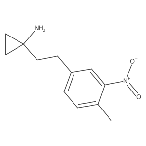1-[2-(4-Methyl-3-nitrophenyl)ethyl]cyclopropan-1-amine Structure