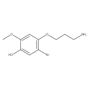 4-(3-Aminopropoxy)-5-bromo-2-methoxyphenol Structure