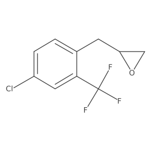 2-{[4-Chloro-2-(trifluoromethyl)phenyl]methyl}oxirane Structure