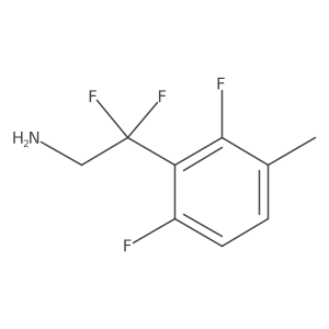 2-(2,6-Difluoro-3-methylphenyl)-2,2-difluoroethan-1-amine结构式