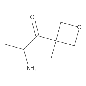 2-Amino-1-(3-methyloxetan-3-yl)propan-1-one Structure