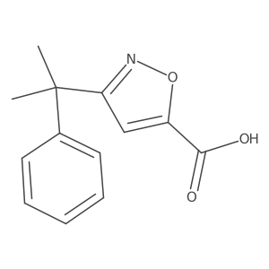 3-(2-Phenylpropan-2-yl)-1,2-oxazole-5-carboxylic acid结构式