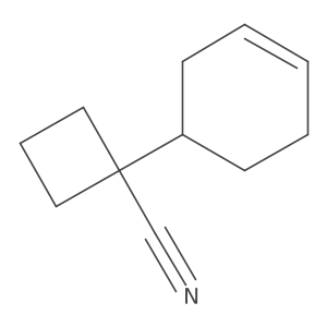 1-(Cyclohex-3-en-1-yl)cyclobutane-1-carbonitrile结构式