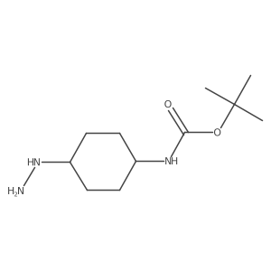 tert-butyl N-(4-hydrazinylcyclohexyl)carbamate结构式
