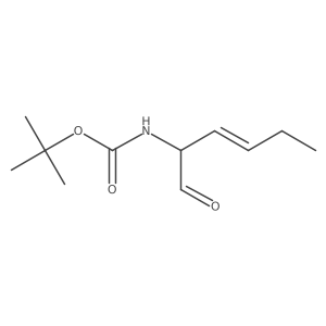 tert-butyl N-(1-oxohex-3-en-2-yl)carbamate Structure