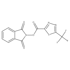 1,3-dioxo-2,3-dihydro-1H-isoindol-2-yl 5-(trifluoromethyl)-1,3,4-thiadiazole-2-carboxylate Structure