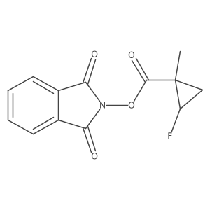 1,3-Dioxoisoindolin-2-YL 2-fluoro-1-methylcyclopropane-1-carboxylate结构式