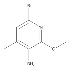 6-Bromo-2-methoxy-4-methylpyridin-3-amine结构式