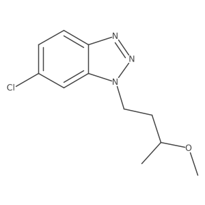 6-chloro-1-(3-methoxybutyl)-1H-1,2,3-benzotriazole结构式