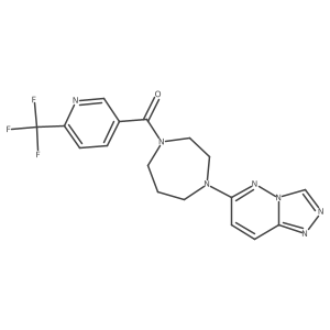 1-{[1,2,4]Triazolo[4,3-b]pyridazin-6-yl}-4-[6-(trifluoromethyl)pyridine-3-carbonyl]-1,4-diazepane结构式