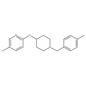 5-Fluoro-2-({1-[(4-methylphenyl)methyl]piperidin-4-yl}oxy)pyrimidine Structure