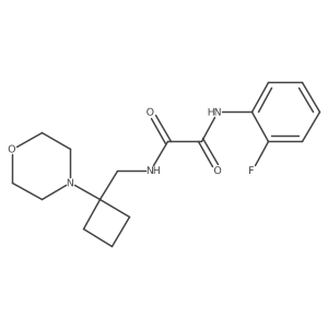 N'-(2-fluorophenyl)-N-{[1-(morpholin-4-yl)cyclobutyl]methyl}ethanediamide Structure