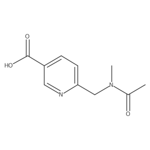 6-[(N-methylacetamido)methyl]pyridine-3-carboxylic acid结构式