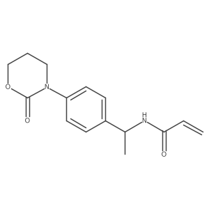 N-[1-[4-(2-Oxo-1,3-oxazinan-3-yl)phenyl]ethyl]prop-2-enamide Structure