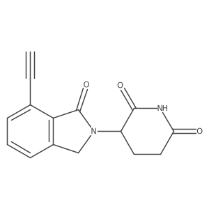 3-(7-Ethynyl-1-oxoisoindolin-2-yl)piperidine-2,6-dione结构式