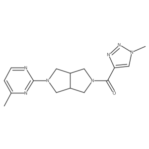 4-methyl-2-[5-(1-methyl-1H-1,2,3-triazole-4-carbonyl)-octahydropyrrolo[3,4-c]pyrrol-2-yl]pyrimidine Structure