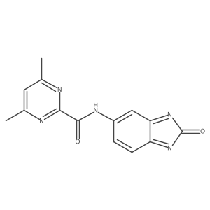 4,6-dimethyl-N-(2-oxobenzimidazol-5-yl)pyrimidine-2-carboxamide Structure