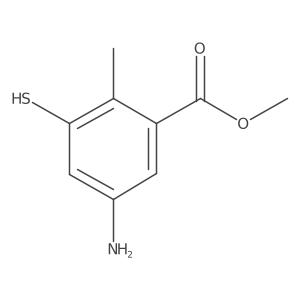 Methyl 5-amino-2-methyl-3-sulfanylbenzoate结构式