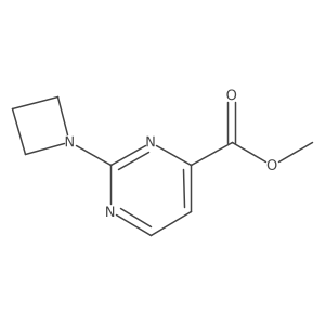 Methyl 2-(azetidin-1-yl)pyrimidine-4-carboxylate结构式