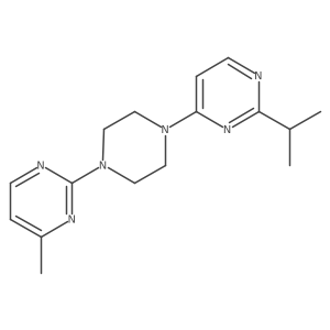4-Methyl-2-{4-[2-(propan-2-yl)pyrimidin-4-yl]piperazin-1-yl}pyrimidine Structure