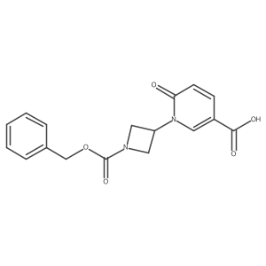 1-{1-[(Benzyloxy)carbonyl]azetidin-3-yl}-6-oxo-1,6-dihydropyridine-3-carboxylic acid结构式