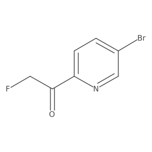 1-(5-Bromopyridin-2-yl)-2-fluoroethan-1-one结构式