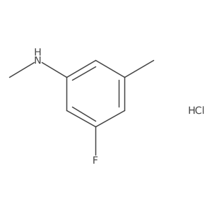 3-fluoro-N,5-dimethylaniline hydrochloride结构式