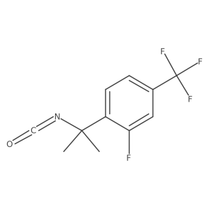 2-Fluoro-1-(2-isocyanatopropan-2-yl)-4-(trifluoromethyl)benzene Structure