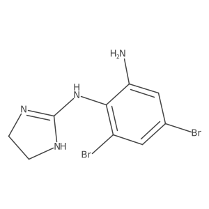 4,6-dibromo-N1-(4,5-dihydro-1H-imidazol-2-yl)benzene-1,2-diamine Structure