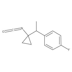 1-Fluoro-4-[1-(1-isocyanatocyclopropyl)ethyl]benzene结构式