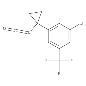 1-Chloro-3-(1-isocyanatocyclopropyl)-5-(trifluoromethyl)benzene Structure
