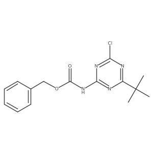 benzyl N-(4-tert-butyl-6-chloro-1,3,5-triazin-2-yl)carbamate结构式