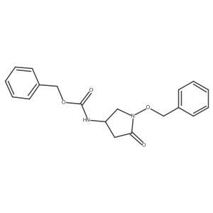 benzyl N-[1-(benzyloxy)-5-oxopyrrolidin-3-yl]carbamate Structure