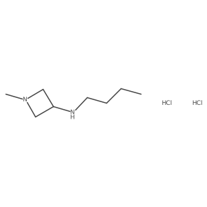 N-butyl-1-methylazetidin-3-amine dihydrochloride结构式