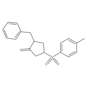 3-Methylene-1-[(4-methylphenyl)sulfonyl]-4-(phenylmethyl)pyrrolidine Structure