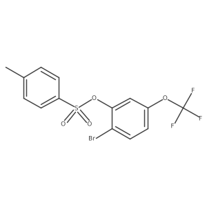 2-Bromo-5-(trifluoromethoxy)phenyl 4-methylbenzene-1-sulfonate Structure