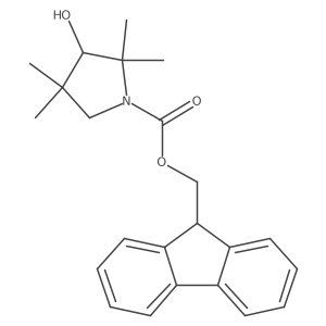 (9H-fluoren-9-yl)methyl 3-hydroxy-2,2,4,4-tetramethylpyrrolidine-1-carboxylate Structure