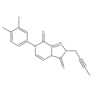 2-(but-2-yn-1-yl)-7-(3-chloro-4-methylphenyl)-2H,3H,7H,8H-[1,2,4]triazolo[4,3-a]pyrazine-3,8-dione Structure