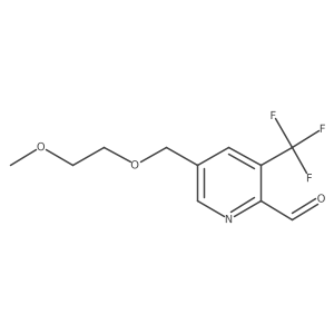 5-(2-methoxyethoxymethyl)-3-(trifluoromethyl)pyridine-2-carbaldehyde结构式