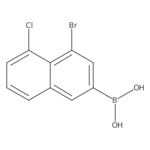 Boronic acid, B-(4-bromo-5-chloro-2-naphthalenyl)-结构式