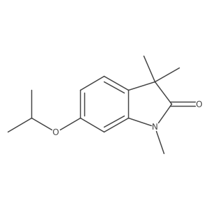 1,3-Dihydro-1,3,3-trimethyl-6-(1-methylethoxy)-2h-indol-2-one结构式
