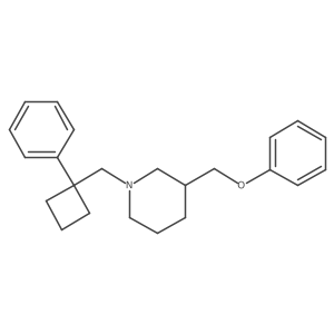 3-Phenoxymethyl-1-(1-phenyl-cyclobutylmethyl)-piperidine结构式