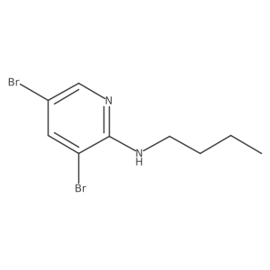3,5-Dibromo-N-butyl-2-pyridinamine Structure