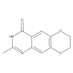 7,8-Dihydro-2-methyl[1,4]dioxino[2,3-g]quinazolin-4(3H)-one Structure