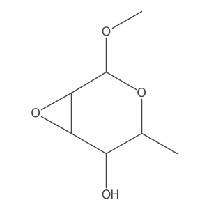 Methyl 2,3-anhydro-6-deoxy-I+/--D-allopyranoside结构式