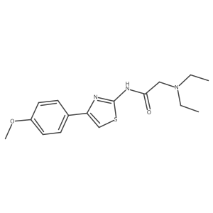 2-(Diethylamino)-N-[4-(4-methoxyphenyl)-2-thiazolyl]acetamide Structure