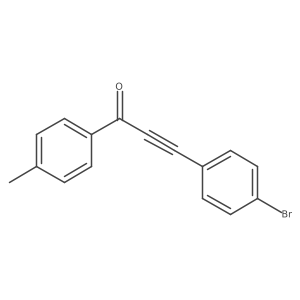 3-(4-Bromophenyl)-1-(4-methylphenyl)-2-propyn-1-one结构式