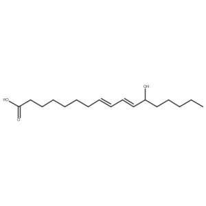 (12S)-12-Hydroxyheptadeca-8,10-dienoic acid结构式