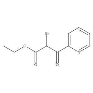 2-Pyridinepropanoic acid, alpha-bromo-beta-oxo-, ethyl ester结构式