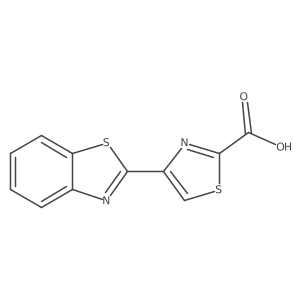 4-(2-Benzothiazolyl)-2-thiazolecarboxylic acid Structure
